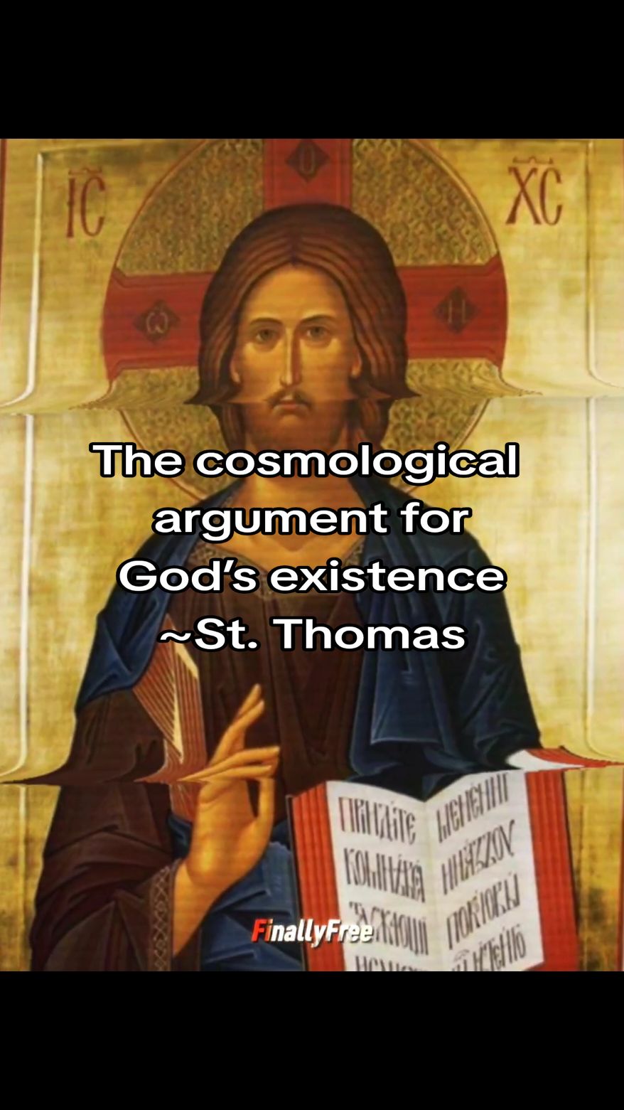 Simplyfied version of the cosmological argument: Everything has a cause. It's like a chain reaction.  But if we keep going back, we either end up with an infinite chain of causes, or there has to be a First Cause.  Something that started it all and didn’t need a cause itself. Without that First Cause, nothing would exist because there’d be no starting point. This First Cause must be powerful enough to explain why anything exists at all.  Many believe this is what we call God—the ultimate reason behind everything. #hardchristianedit #jesuseditthatgohard #jesuseditsthatgohard #jesusedit #finallyfree 