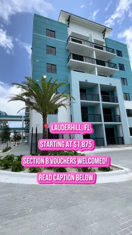 Brand new luxury apartments in located in Lauderhill,FL! SECTION 8 VOUCHERS WELCOMED!✨This complex screams LUXURY from the amenities to the prime central location.  Text “Home” to (954)-716-9689 for more information or for a private tour 📱❤️‍🔥 If you’ll be using a section 8 voucher, please text me to discuss further🔥 Studio: $1,875 1 Bedroom: $2,100 1 Bedroom W/ Den: $2,250 2 Bedrooms: $2,700 3 Bedrooms: $3,096  Contact me today for any real estate inquiries whether it be buying, selling, leasing, or investing Residential & Commercial Real Estate!🏡 ✨  Your Home, My Passion💕 Mya-Nicole Williams Licensed Florida Realtor ®️ Worthy Realty Agent 📲(954)-716-9689 💌MyaNicoleWR@gmail.com #fypシ #fyp #fy #viralvideo #lauderhill #sunrise #plantation #luxuryliving #luxuryapartments #floridaapartments #rent #rentalproperty  #newhome #section8 #section8voucher #housing #voucher