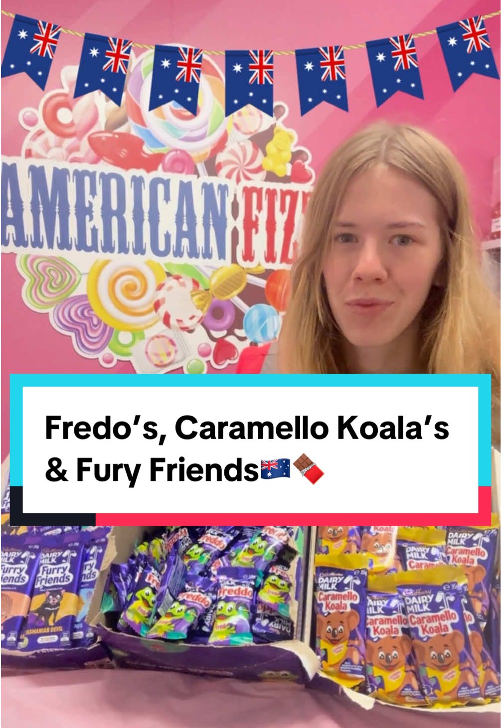 Only joking guys we are of course still American Fizz… Caramello Koala’s, Fredo’s & Fury Friends are all avaible thanks to our new AUSTRALIAN FIZZ RANGE🇦🇺🍫 Pinned Above👆 #fyp #chocolate #fredo #australia #new #TikTokShop 