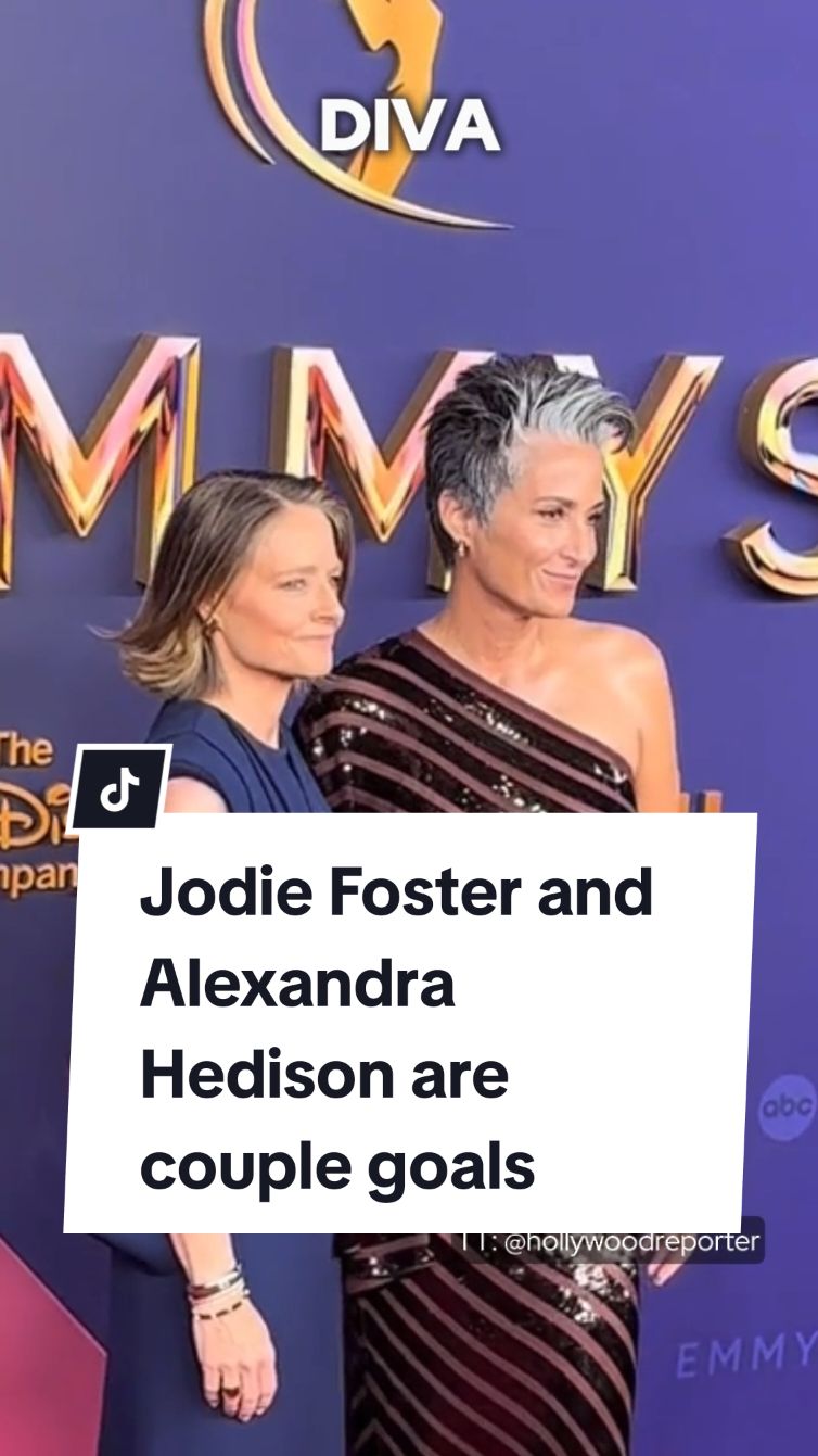 Who else loves the relationship between #JodieFoster and her wife, Alexandra Hedison?  The couple celebrated their 10th anniversary this year and we celebrated a decade of being able to see such a wonderful example of #lesbian love! Click the 🔗 in our bio to see our favourite moments 🩷🧡💛