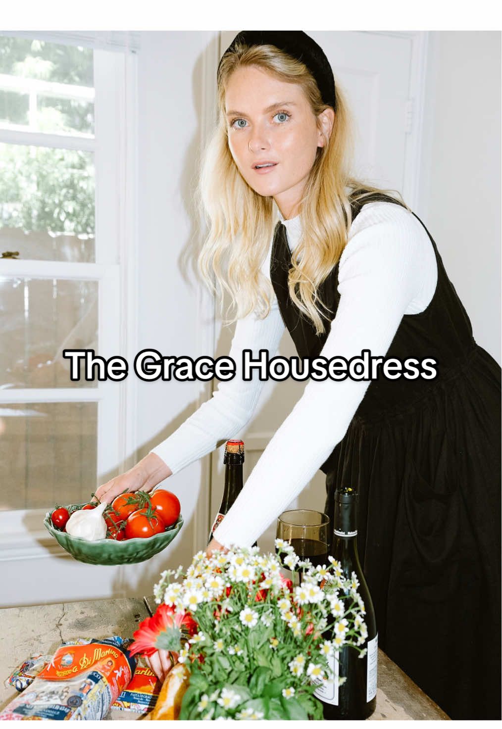 Shop the Grace Housedress in Black Coffee now at the link in my bio ☕️ #housedress #pockets #smallbizowner #smallbizlove 