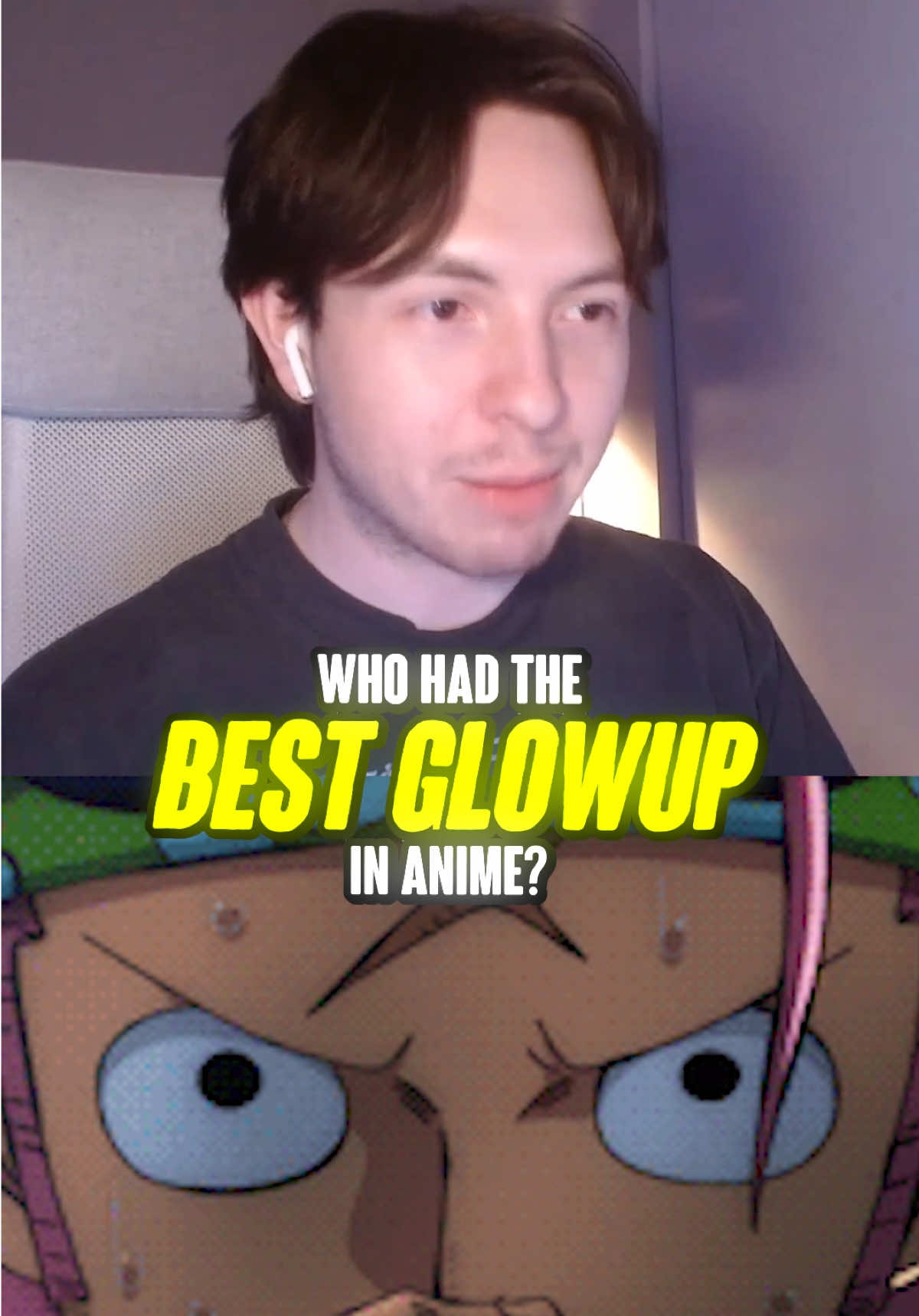 Who had the best Glowup in Anime? #anime #react #reaction #reactcafe #naruto #onepiece #dragonball #dandadan #goku #vegeta #weeb @dakota @trent @mario 