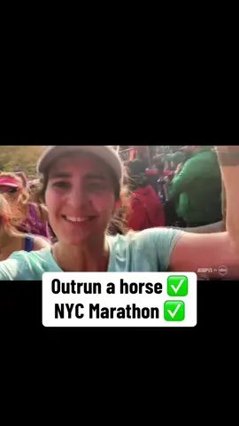 She raced a horse in an #ultramarathon and ran the #nycmarathon 👏 #marathon #Running 