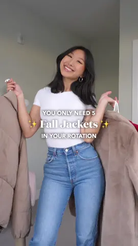 do you agree, YES or NO? 🤔💬  Outfits on my LTK 🔗 Bodysuit: @aerie  Jeans: @Levi’s  Boots: @Primark  Everyday Jacket: @Coach  Skinny + Special Jackets: @GUESS @Marciano  Dressy Jacket: @Amazon Fashion   #fashiontips #styletips #fallfashion #outerwear #outfitideas 