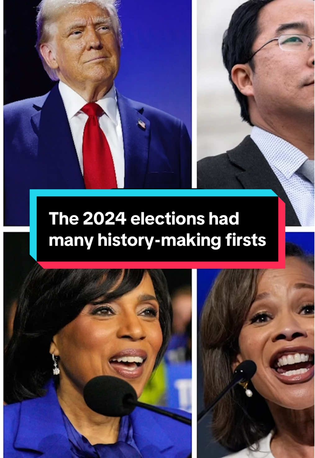 The 2024 elections saw some history-making firsts in the races for the White House and Congress. #election #republican #democrat 