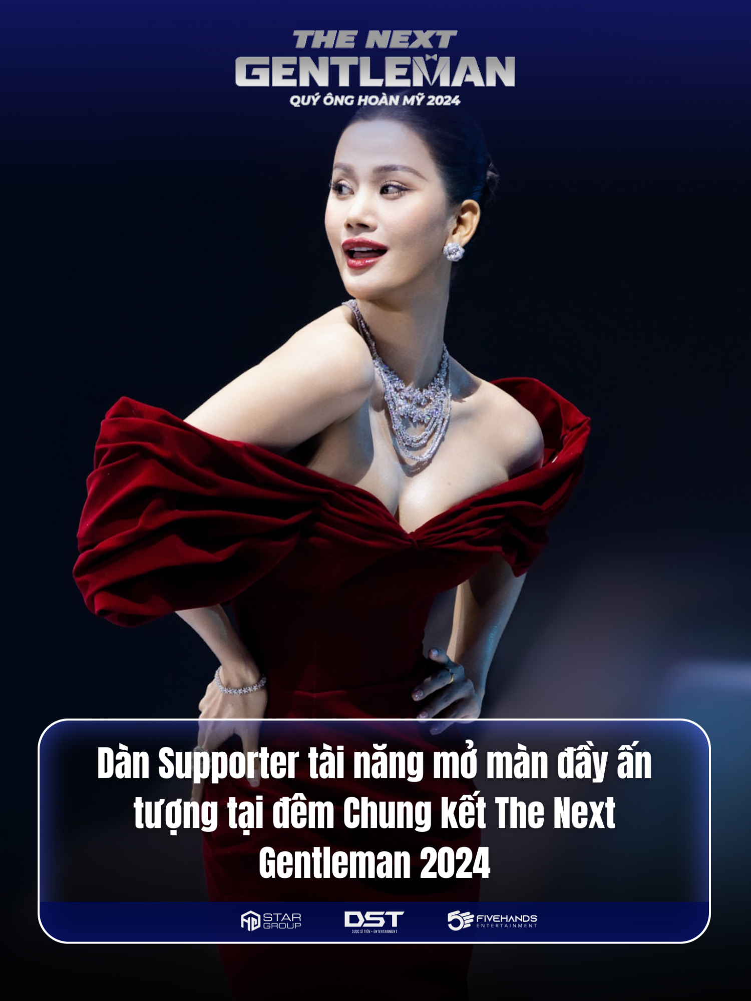 Dàn Supporter tài năng mở màn đầy ấn tượng tại đêm Chung kết The Next Gentleman 2024 #thenextgentleman #quyonghoanmy #tiktokgiaitri #huonggiangentertainment