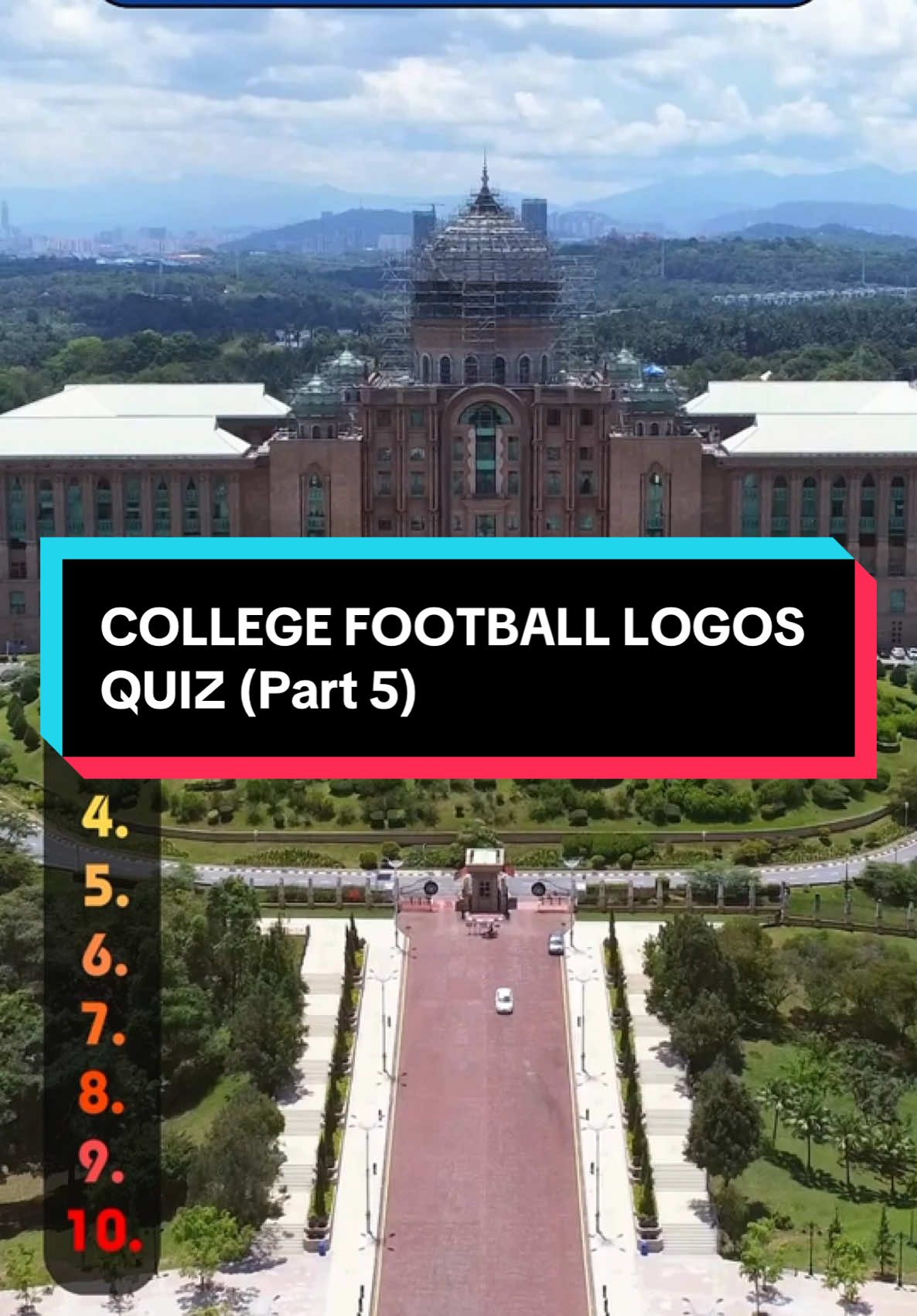 COLLEGE FOOTBALL LOGOS (Part 5) 🏈 #quiz #cfb #CollegeFootball #trivia #part5 #footballtiktok 