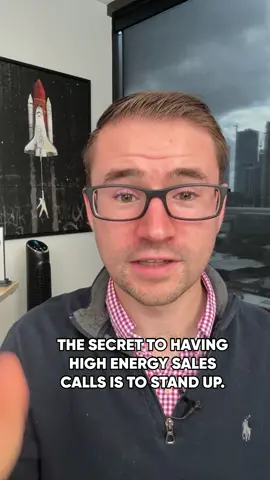 The secret to having better sales calls Want to instantly boost your sales call performance? Here's a simple but powerful tip that transformed my sales game - stand up during your calls! As someone who's closed millions in sales, I've found this one change dramatically increases energy and results. It's amazing how changing your physical state can transform your entire sales presence. Quick tip that can make a massive difference in your closing rate. #SalesTips #BusinessAdvice #SalesTraining #SalesSuccess #BusinessGrowth #SalesStrategy #Entrepreneurship #BusinessTips #SalesHacks #ClosingTips
