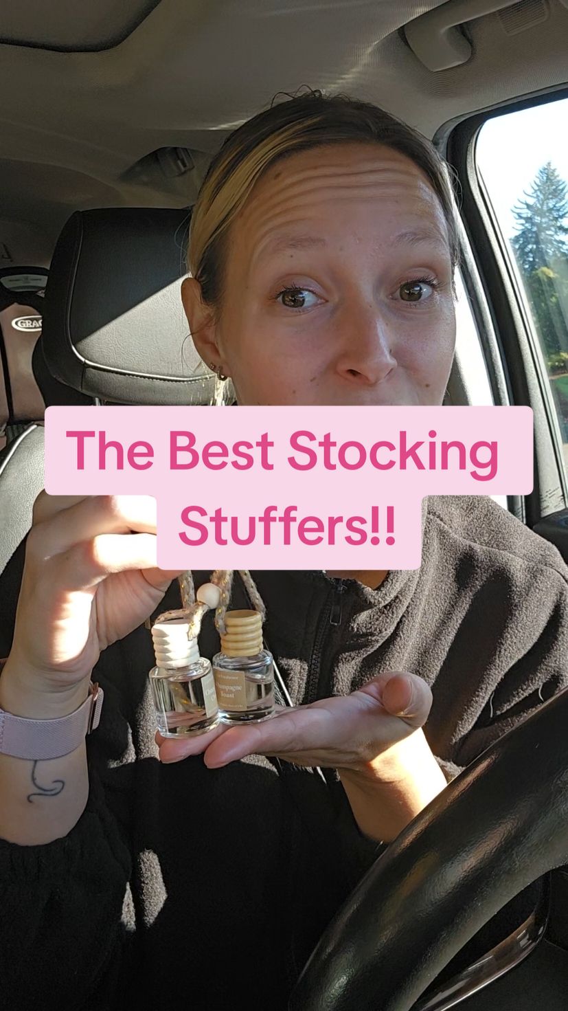 These are going to be the #1 stocking stuffer this year! These Car air fresheners smell so good, they come in a pack of 2 for less than $7 right now! And they have over 80 scents to choose from! I'm also going to add them to the top of my presents tied into my bows!!  #car #carfreshener  #carfreshies  #carairfreshener  #carairfresheners  #smellgood #TikTokShopCyberMonday #TikTokShopHolidayHaul #TikTokShopBlackFriday #FallDealsForYou #TikTokShop #christmasgift #christmaspresents #giftsformom #giftsfordad #giftsforher  #stockingstuffers #stockingstufferideas #stockingstuffersforher #stockingstuffersforhim #christmas #giftideas #giftideasforteachers #bestgifts #trending #musthave #tiktokmademebuyit #stockingstuffer #carsmellgood  #carfreshenerswithstyle 