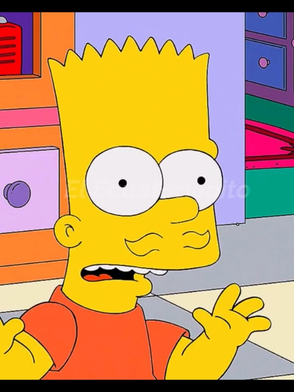 Bart con bigote#lossimpsons #thesimpsons #bartsimpson #homerosimpson 