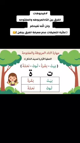 #مجموعة_فيديوهات  #الفرق_بين_التاء_المربوطة_والمفتوحة #اتمنى_لكم_الفائده #angel_39m #لغتي_الخالدة #ابتدأئي #التعليم_بالسعودية  #اجازه_سعيده_للجميع 