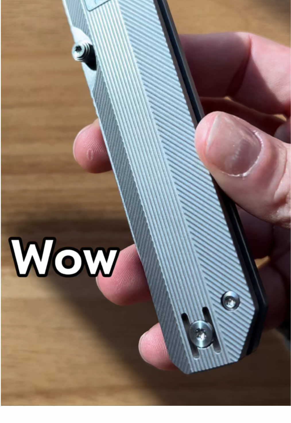 Today I am checking out the  Knife Standards RR3. Knife Standards is a YouTube knife reviewer has started to release several of his own designs. This is the RR3 and my *OH MY* is it attractive. With a uniquely milled titanium handle the knife has a sleek silhouette and is more so on the compact sized of edc carry. make for a low profile, comfortable carry. The RR3 'Stonemilled' features a nested inset liner lock, 6AL-4V titanium handles in his signature milling pattern. I like how the pattern has different directions of the milling. it reflects very uniquely in the sun and reminds me of these line patterns I used to doodle in my school notebooks. Blade steel of choice is Vanax SuperClean treated to 60-61 hrc. This supersteel stays sharp for a long time and is resistant to rust.  There is also a really beautiful backstory to the starting of the brand and these knife designs are a dedication to the designers late father who passed away shortly before the design was completed (but who also was a huge believer in the designer to complete the design).  Knifestandards.com Msrp 350.00 Vanax Superclean blade steel HRC: 60-61 Flat grind Stonewashed blade finish Chamfered 6AL-4V titanium handles Stonemilled handle finish Multiple deployment methods Internal milling Captive pivot All T8 hardware Custom square pivot with RR initials Reversible milled titanium pocket clip Dual thumbstuds Steel liner Ceramic bearings and ceramic detent Each RR3 will be numbered