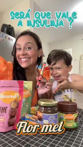 PARTE 6 | Será que vale a insulina ? 🫢 Finalmente provamos o primeiro doce da @Flormel 🧡 e simplesmente é inacreditável!!! 😳😳 #maepancreas #diabetes #dm1 #insulina #diabeticos #provandocomidas #flormel #zeroacucar #fy #fyp #seraquevaleainsulina 