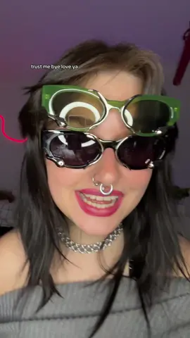 my new favorite glasses 😋 #ravetok #ravegirl #sunglasses #fashion #alternativefashion #alt #alttiktok 