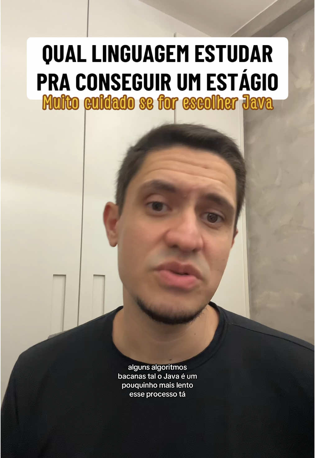 Respondendo a @Arthur Moura  QUAL LINGUAGEM ESTUDAR PRA CONSEGUIR UM ESTÁGIO #tecnologia #programação #java #linguagemdeprogramação #python #javascript 