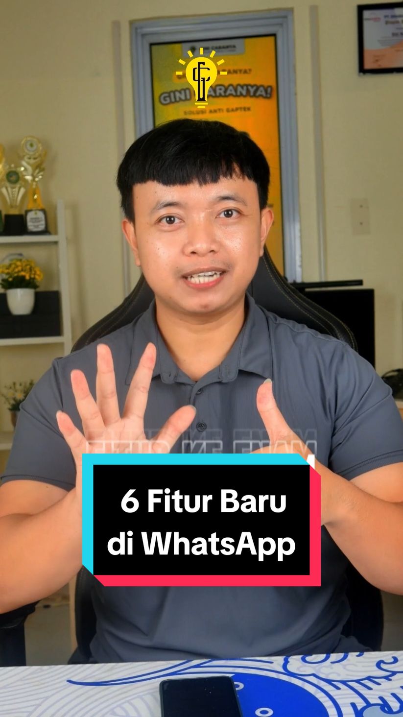 6 fitur baru di whatsapp: 1.⁠ ⁠Cara menggunakan filter dan mode percantik saat video call di whatsapp. 2.⁠ ⁠⁠Cara menggunakan dan ganti latar belakang saat video call di whatsapp.  3.⁠ ⁠⁠Cara buka instagram facebook dan thread dari whatsapp.  4.⁠ ⁠⁠Cara blokir nomor tak dikenal di whatsapp.  5.⁠ ⁠⁠Cara atur dan perketat keamanan privasi akun kita di whatsapp.  6.⁠ ⁠⁠Cara tag atau sebut akun whatsapp orang lain di story whatsapp. #gimanacaranya #ginicaranya #ginicaranyaofficial #ginicaranyatutorial #brokuh 