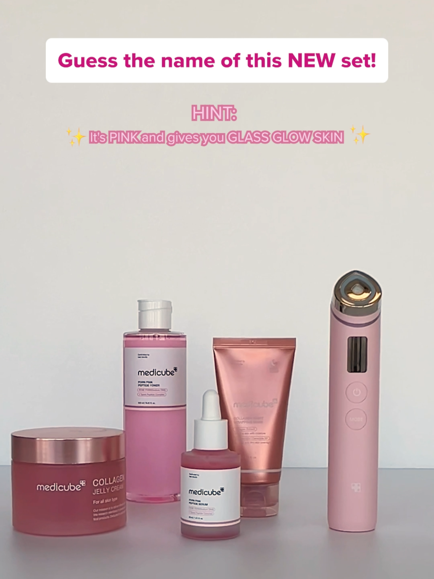 A NEW TIKTOK SHOP EXCLUSIVE set that will help you achieve ✨ glass glow skin ✨ has come out..! Comment down below your FAVORITE pink product from medicube! 🫢🩷 #medicube #medicubetiktokshop #pinkaesthetic #glowingskin #selfcareroutine #SkinCare101 #TikTokShop #pinkskincare #newsetlaunch #tiktokmademebuyit #tiktokshopfinds #newlaunch #fyp