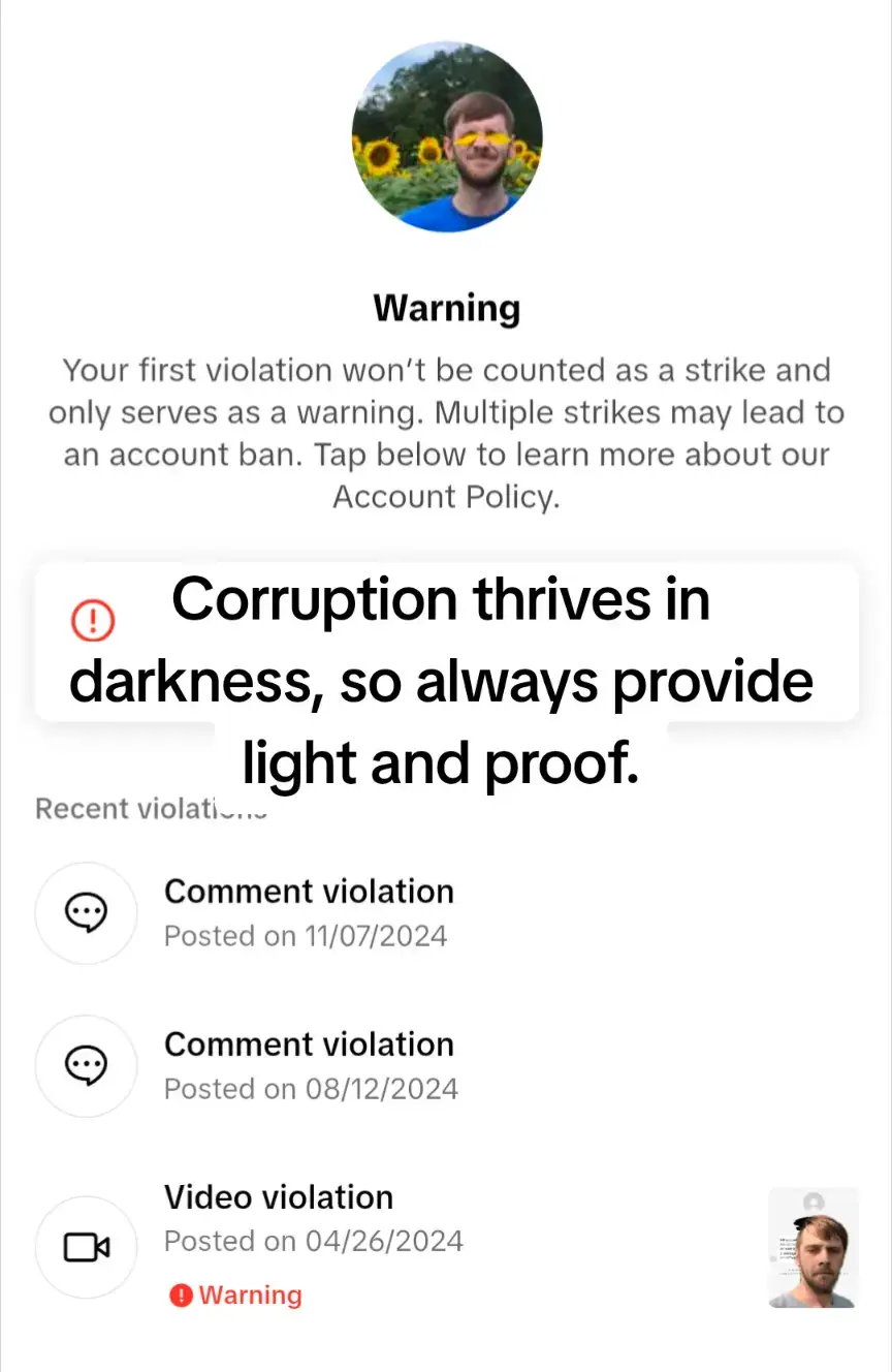 I have been sounding the alarm for a while that TikTok censorship is really really bad. Well today I got promoted from nuisance to dangerous because I told a known terrorist organization to release American prisoners. Never let the truth die in darkness. Always bring a light and eyes to see. Enough letting corruption continue because it's uncomfortable to deal with it.  #republican #censorship #tiktok 