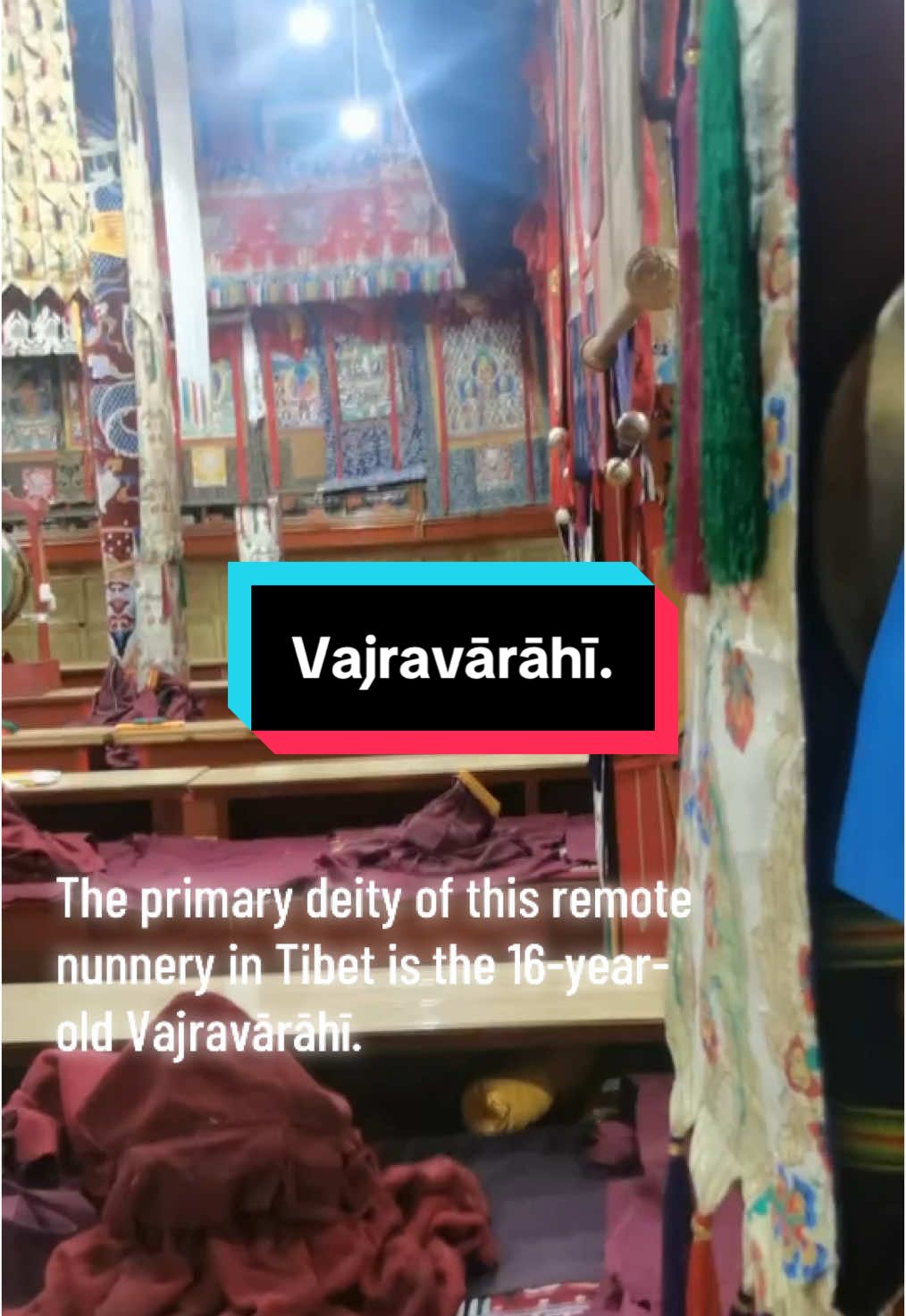 The primary deity of this remote nunnery is the 16-year-old #Vajravārāhī.