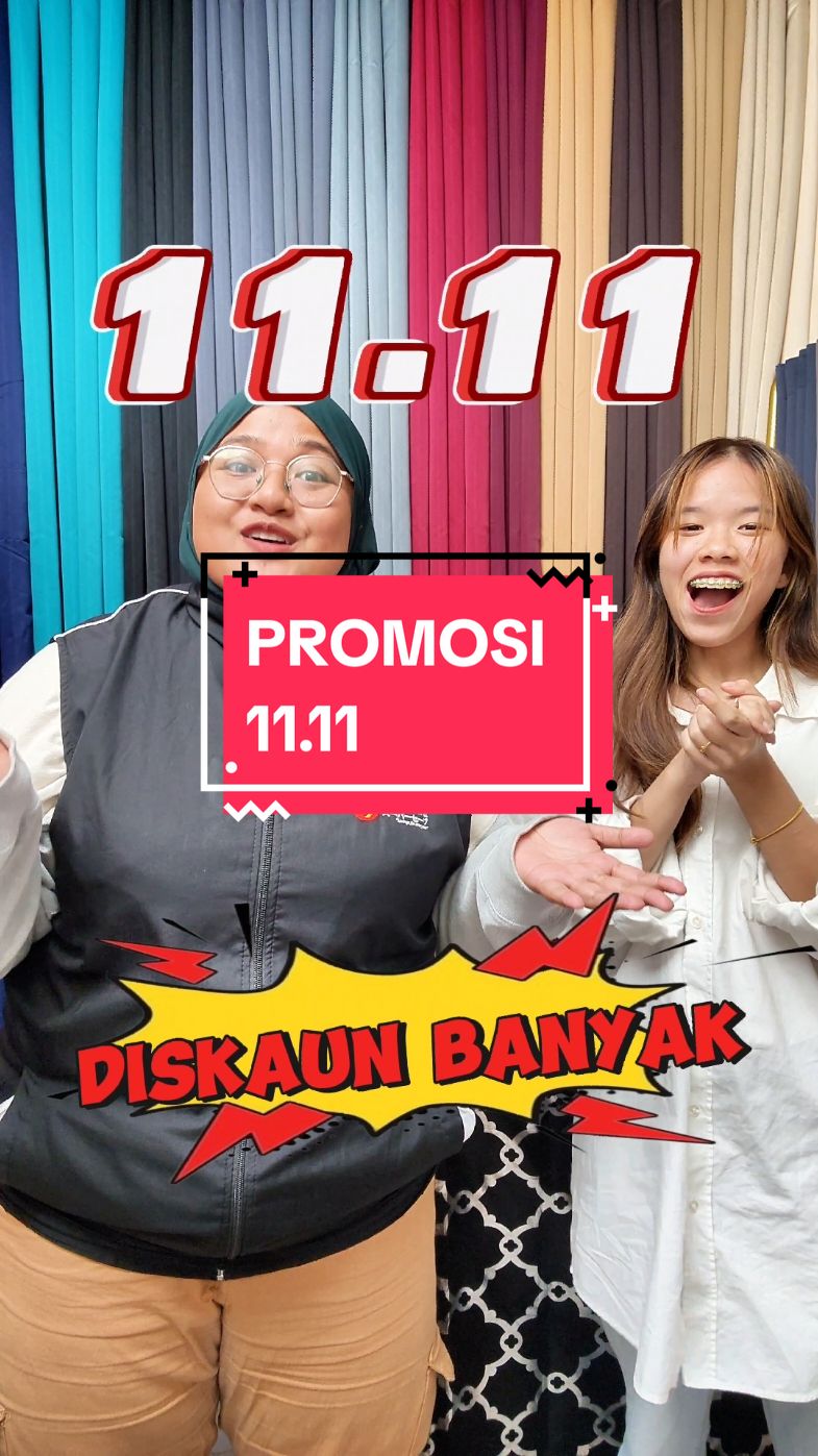 Promosi sempena sale 11.11 dah bermula, jadi cepat follow kita untuk tau next live kita #SuperSave #langsirkabinet #blackoutcurtain #langsirmurahdancantik #curtainrod #adjustablerod #batanglangsir 