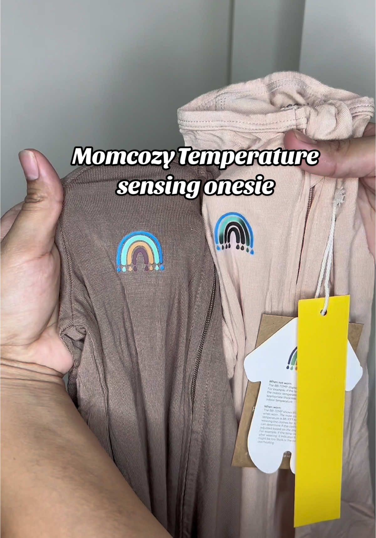 How cool are these MomCozy temperature sensing onesies! 🤩 I do recomment sizing up. @momcozy  #TikTokShop #momcozy #momcozyshop #momcozylife #babyonesie #MomsofTikTok #twinmom 