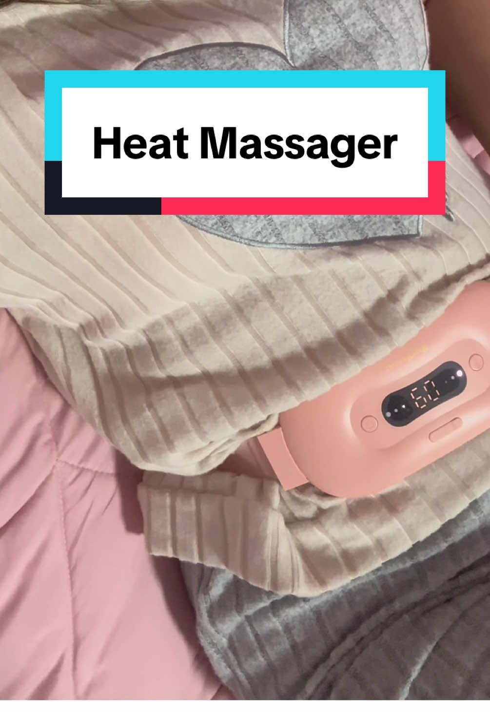 This warming vibration device is a girls best friend during that time of the month! Check it out 💯 #tiktokshop #tiktokfinds #periodtips #periodcramps #periodmassagerbelt #periodhelp 
