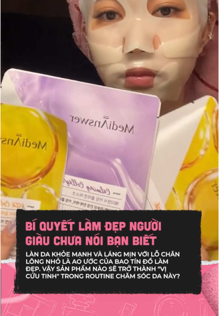 Hoá ra bí kíp ở đâyyy #clbeauty #celebnetwork #clmedia #medianswer #medianswercollagenmask #trending 