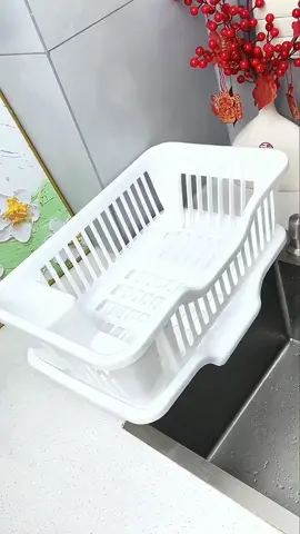 HUGO Tempat Rak Pengering Piring Mangkok Plastik Rak Cuci Piring Dapur Wastafel Dish Drain Basket #tempatpengeringpiring #rakpiring #rakpiringpengering #fypindonesia 