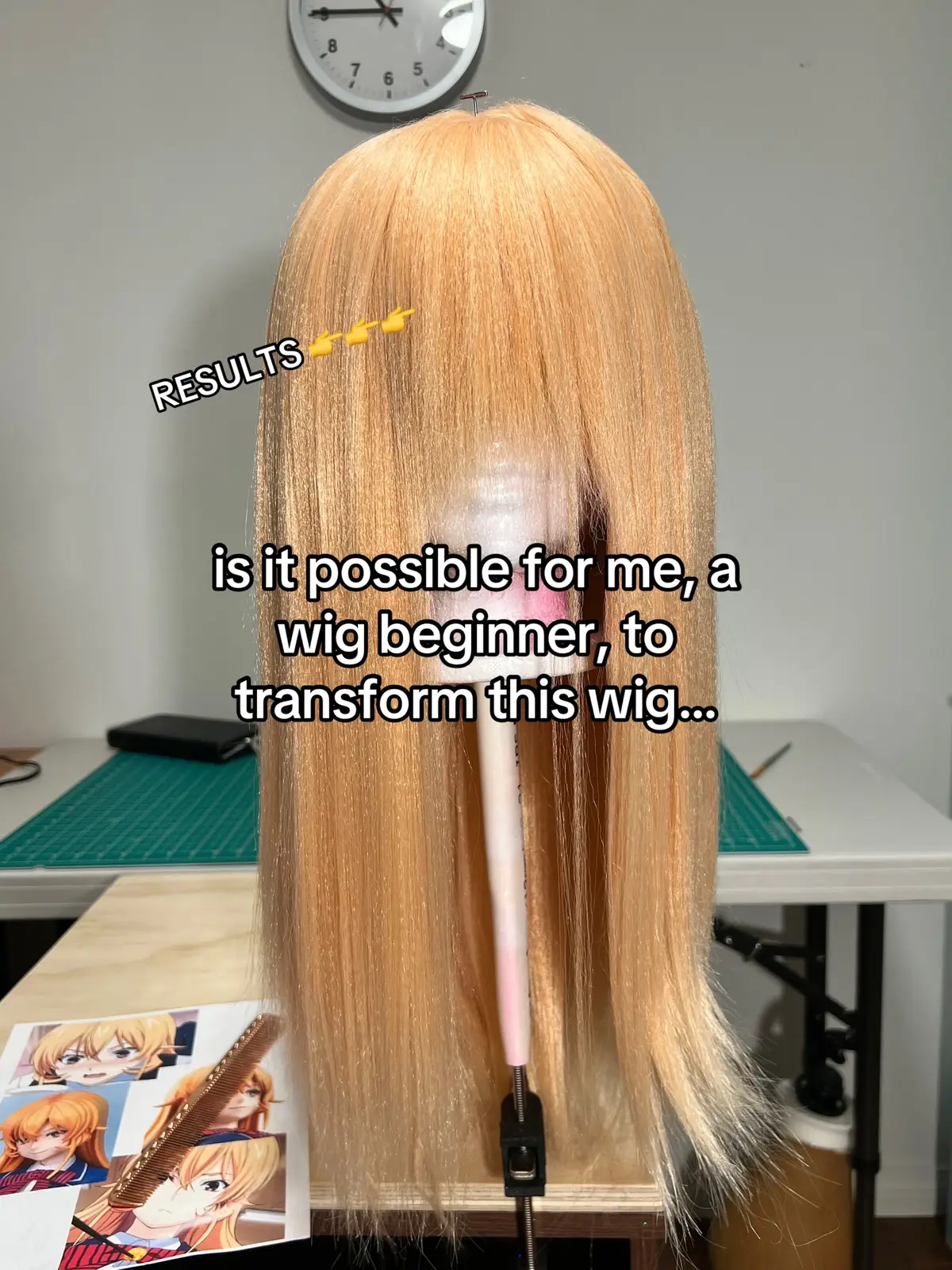 here is how i styled the wig for miss god tongue herself, nakiri erina from shokugeki no soma 😋 #foodwars #shokugekinosoma #wigstyling #crimping #stylingwigs #wigmaker #wigstylist #wigtutorial #cosplaytutorial #cosplaytips #cosplaywip @EpicCosplay Wigs 