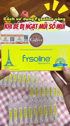 Cách sử dụng nước muối Fysoline vàng khi bé bị ngạt mũi sổ mũi #memiuchiuchiu #mevabe #meochambe #fysolinevang #fysolinephap 
