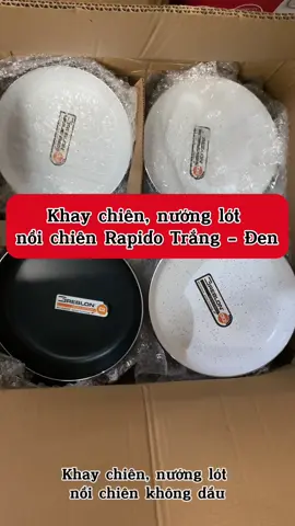 Khay chiên, nướng lót nồi chiên không dầu Rapido. Đường kính 20cm, siêu chống dính💎#chảo #khay #noichien #chongdinh #rapido #giadungtienich #dodungbep #review #edistributor_store 
