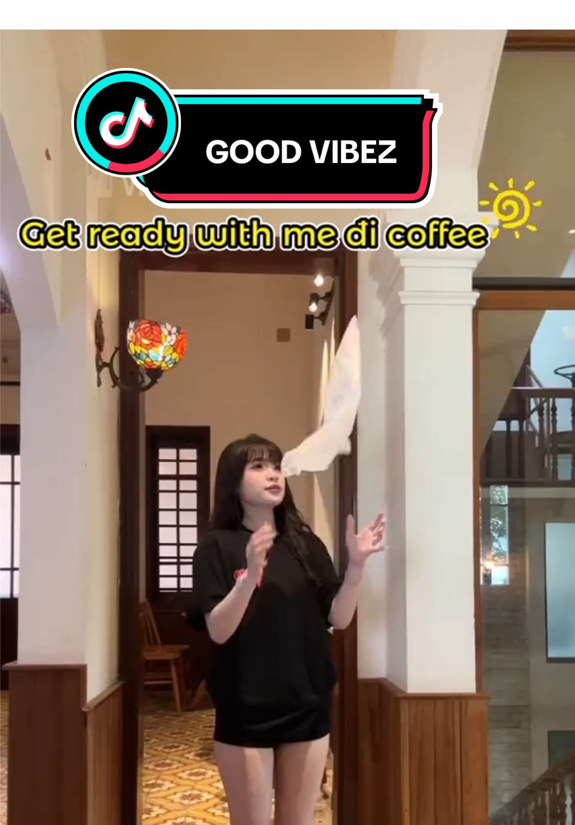 Get ready with me coffee cùng Good VibeZ 🥰 #goodvibez #localbrand #aothun #xuhuong 