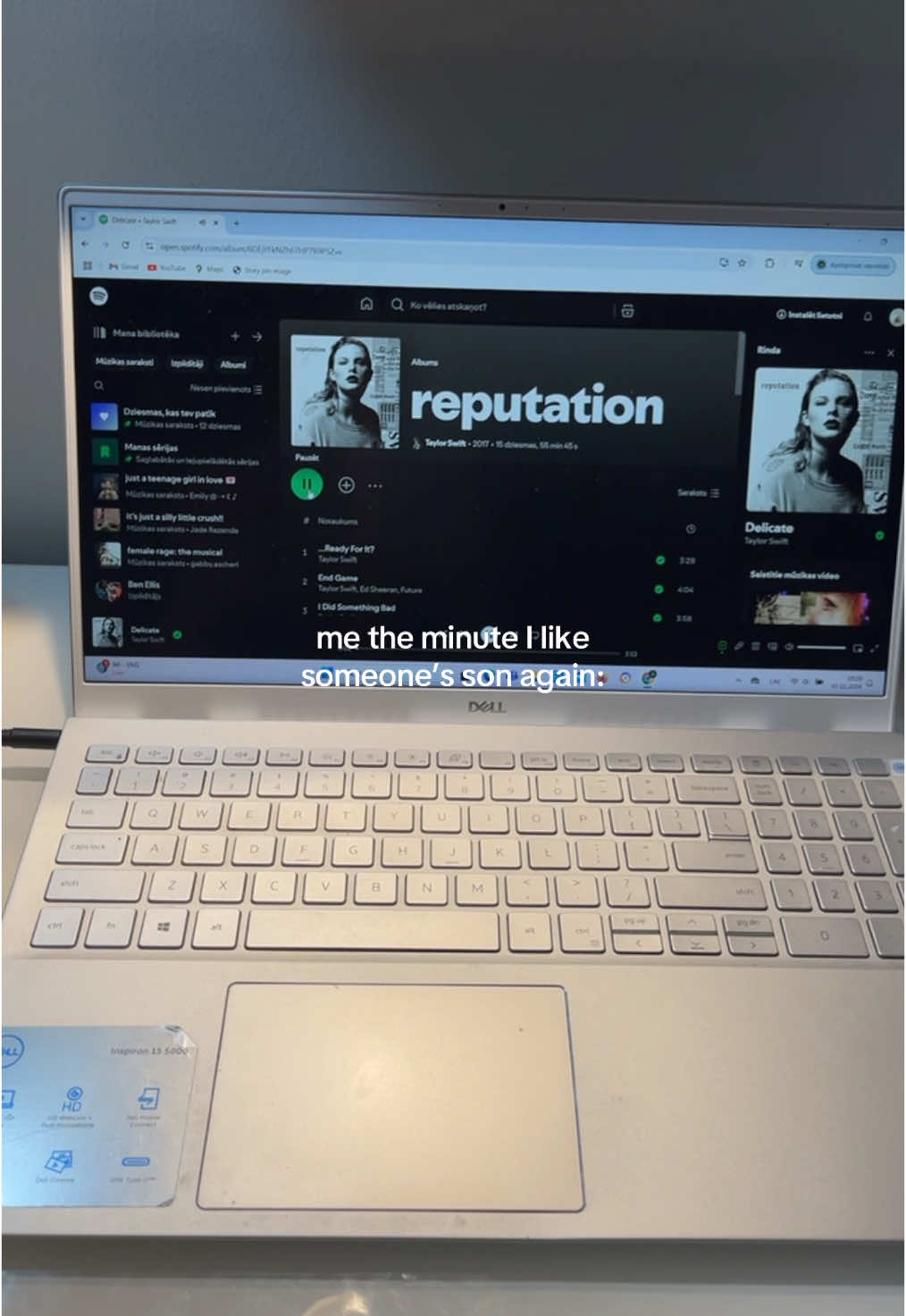 reputation IS THE BEST love album HANDS DOWN 🩷 it hates to see me coming 🤣 #dejavu #taylorsversion #taylornation #taylorswift #swifttok #swiftie #fangirl #reputation #reptv #delicate #track5 