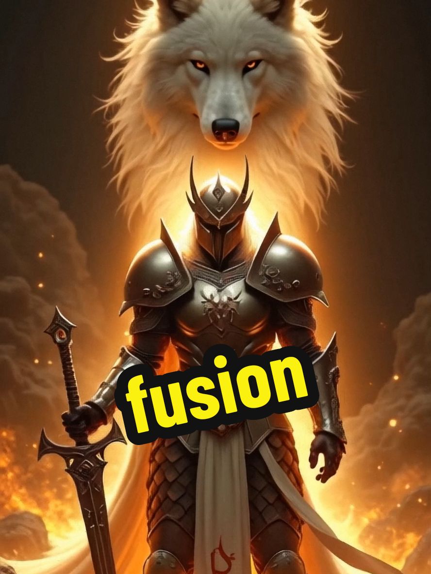 When wolf and warrior fusiom #fusion #hybrid #warriors #wolf 