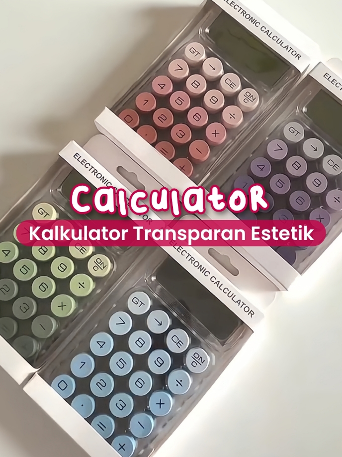 Kalkulator Transparan | Keranjang kunibg ada di di VT yang disematkan ya gusy #promoguncang11111 #stationary #kalkulator 