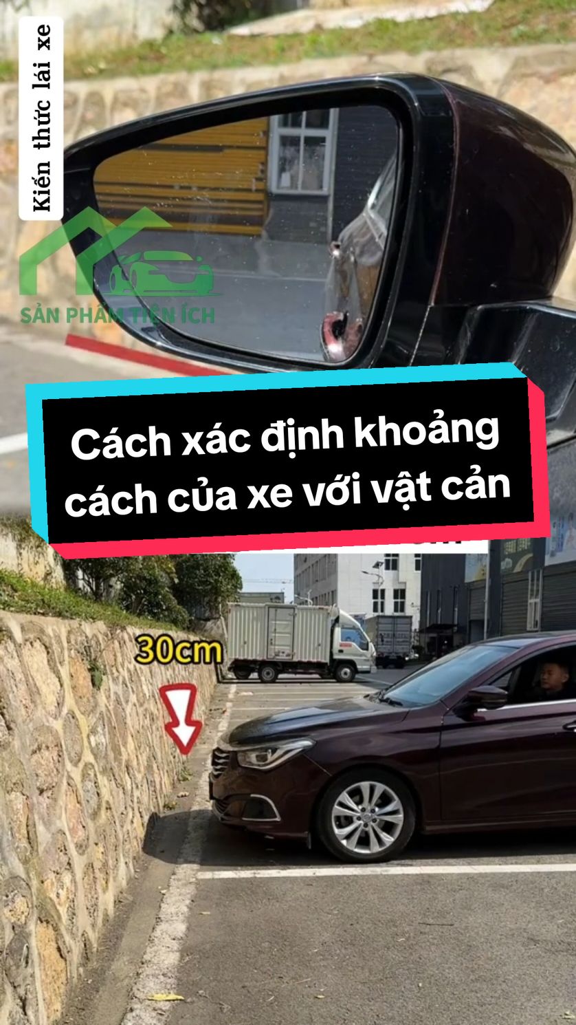 Cách xác định khoảng cách của xe với vật cản #sanphamtienich247 #laixeantoan #hoclaixe #daylaixe #hoclaixeoto #meolaixe 