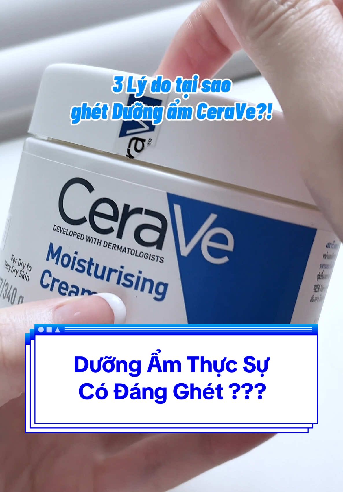 Dưỡng Ẩm giúp da luôn được Cấp Nước và Ẩm Mịn suốt 48h 👌🏻#CeraVe #CeraVeVietNam #DuongAm48h #PhucHoiChuyenSau  