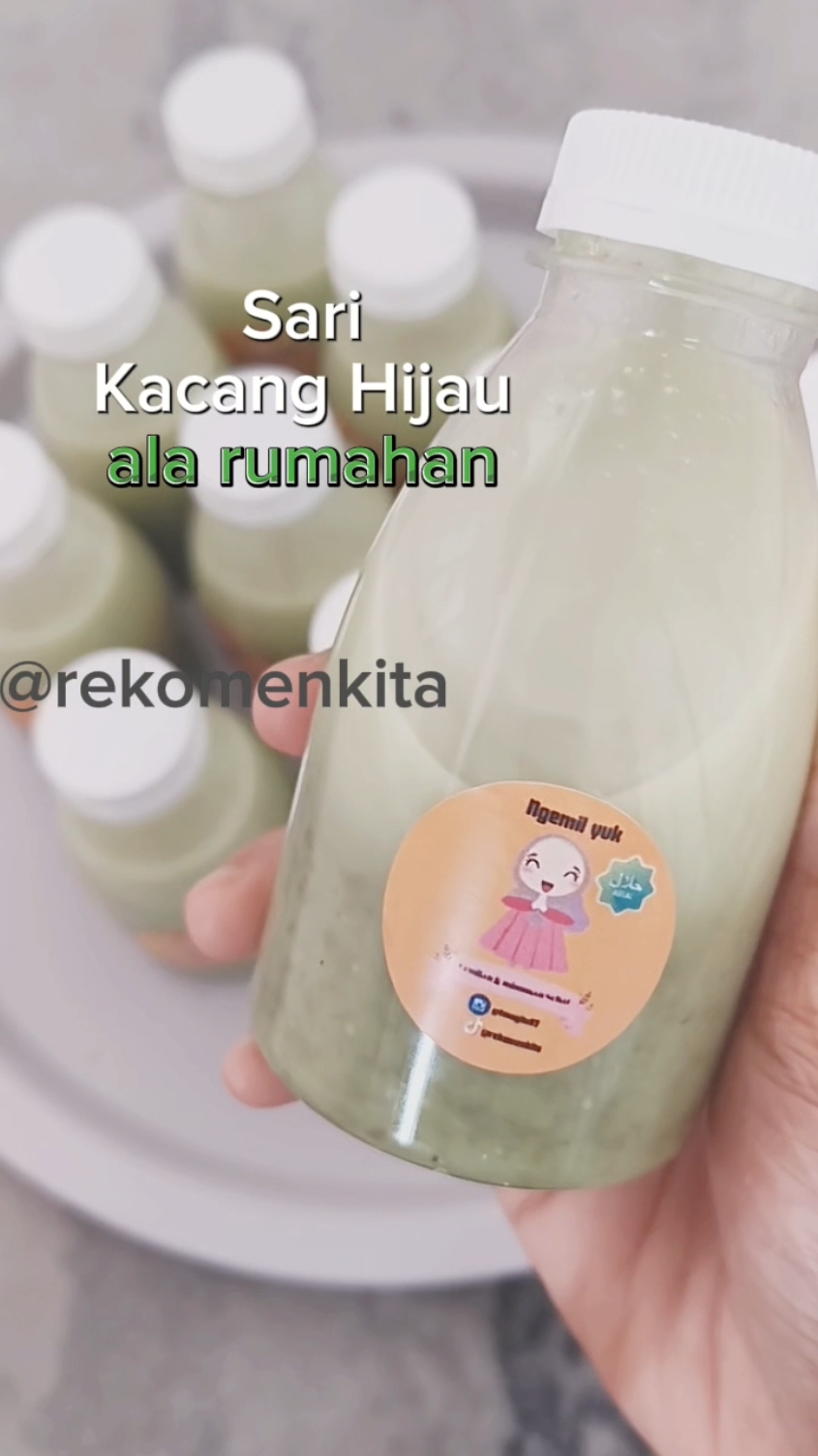 Sari kajang hijau ala rumahan.  #minuman  #minumansehat  #botoljelly 