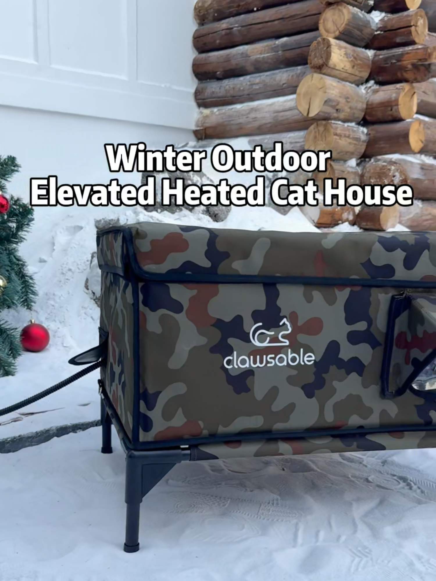 The warmest gift this winter🎁🐈#clawsable  #RescueCats #ClawsableCares #EveryLifeMatters #rescuestory #savealife #clawsable #cathouse #heatedcathouse #OutdoorCats #FeralCatCare #cozycats #catshelter #catloversclub #catproducts #feralcats #rescuecat #straycat #wintercats #shelter #feralcatsoftictok