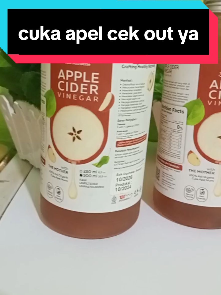 cuka apel untuk bagus keshatan#cukaapel#cukaaapeluntukkesehatan#applecider#pyf #viral #ibundanyayafi 