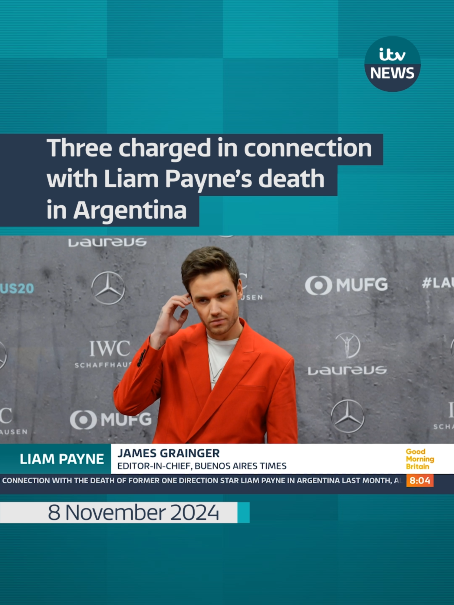 Prosecutors in Buenos Aires have brought charges related to the One Direction star's death last month, and also to the supply of narcotics #itvnews #liampayne #onedirection