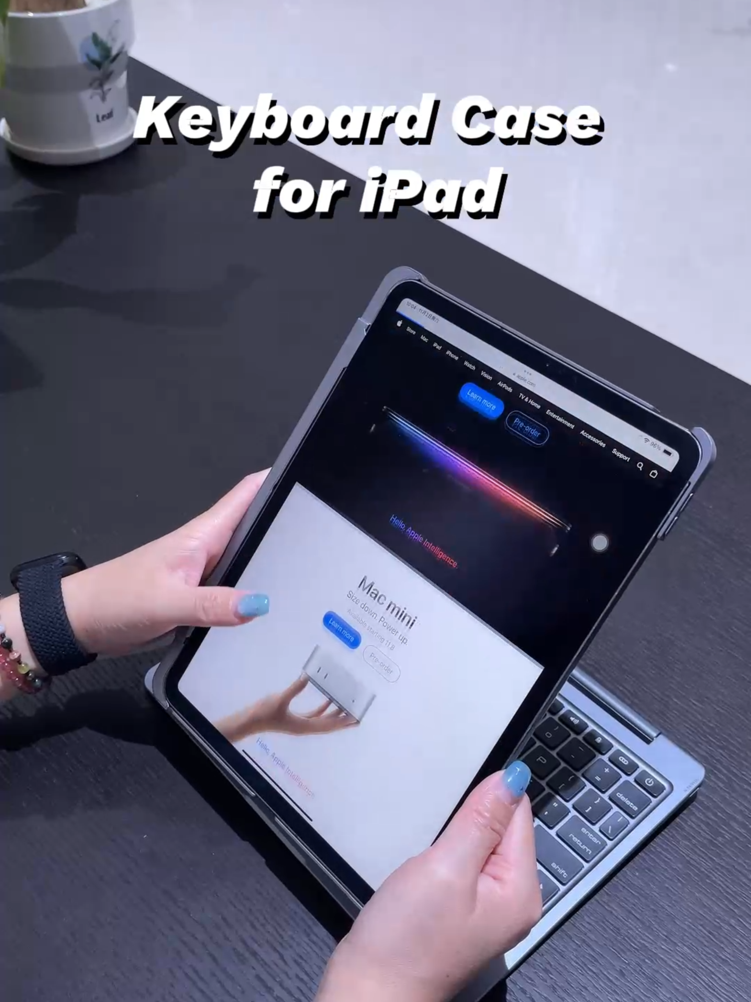 iPad magnetic protective case, magnetic attachment, protect your iPad.#magnetickeyboard #doqo #ipadaccessories #ipadkeyboard #iPad10 #Ipad Airm1 #ipadair5 #ipadair6 #iPadairm2