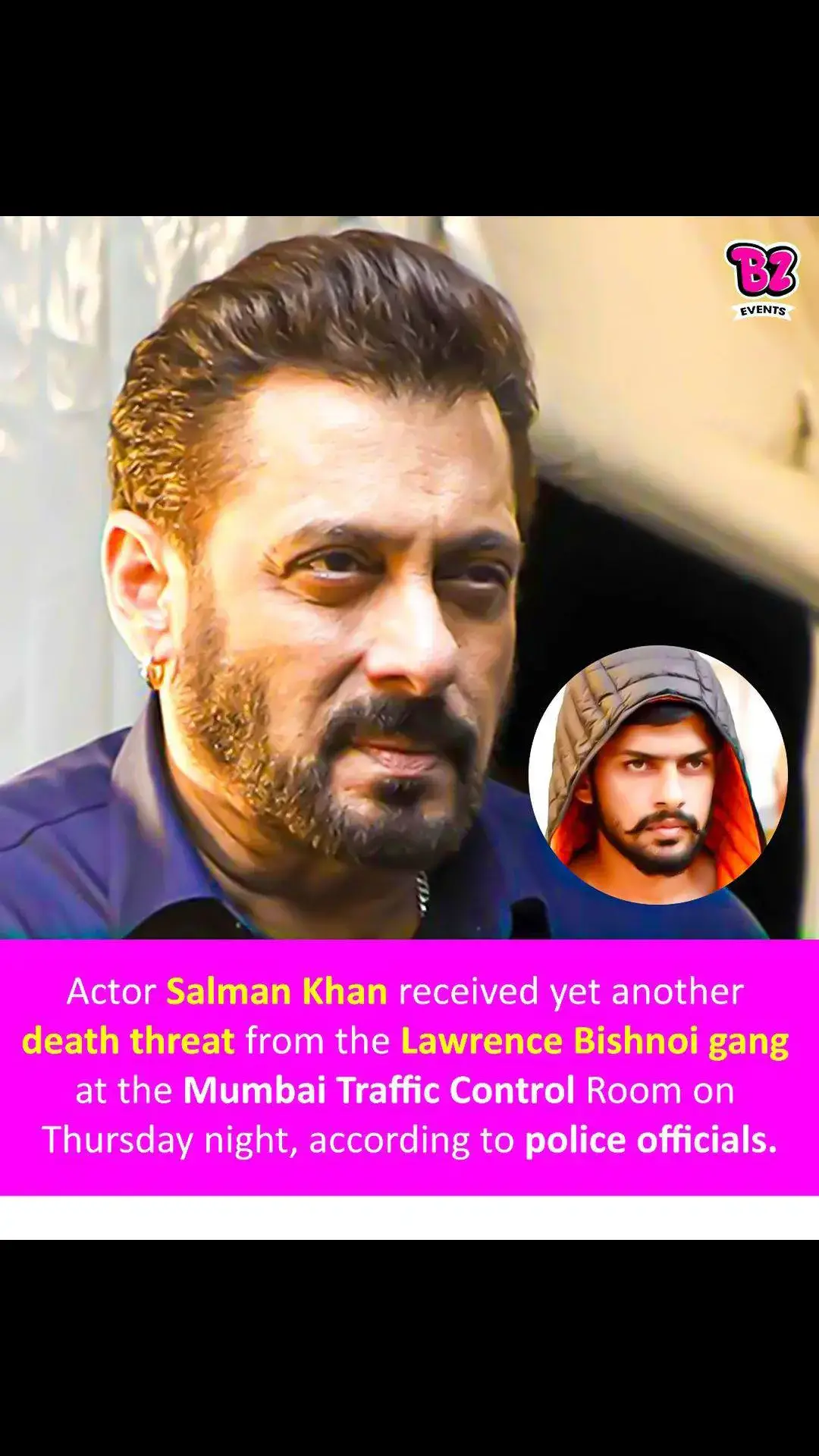 Salman Khan received another threat on Thursday night ! #buzzzooka_events #salmankhan #threat