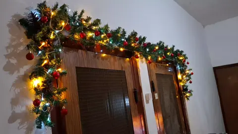 Garland Natal 2.7 meter cek keranjang kuning  #dekornatal #natal #garland 