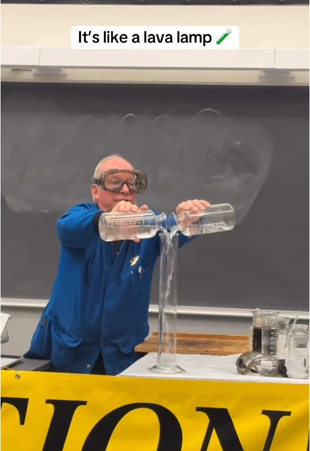 Why weren’t science classes this cool when I was in school?!  #science #chemistry #chemical  📽️ jonathanesmith IG 