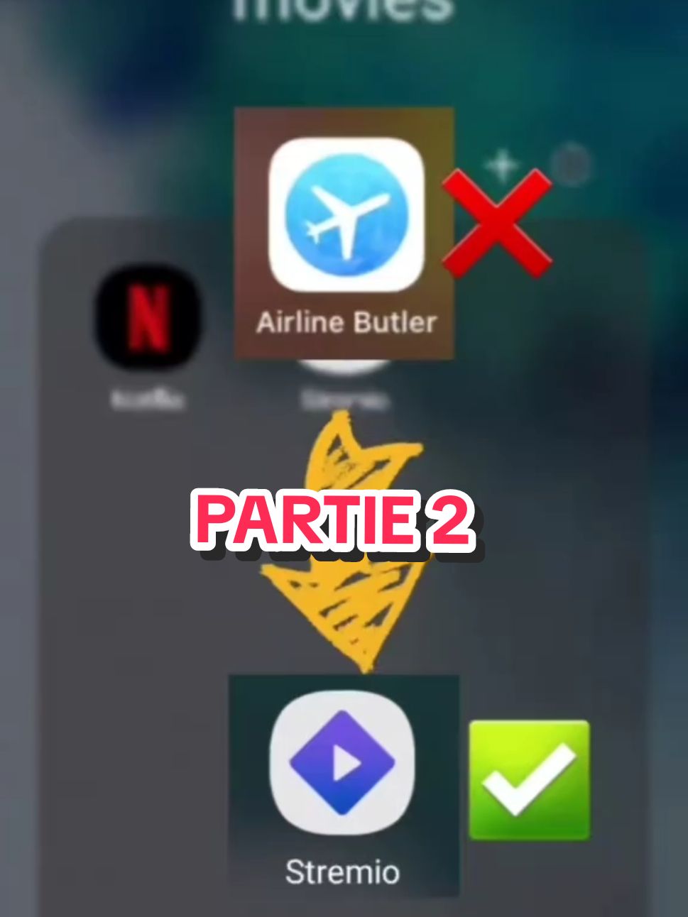 airline bulter à été remplacée par stremio 🎬 #airlinebulter #univernote #movieapp #stremio #filmclips #1millionaudition 