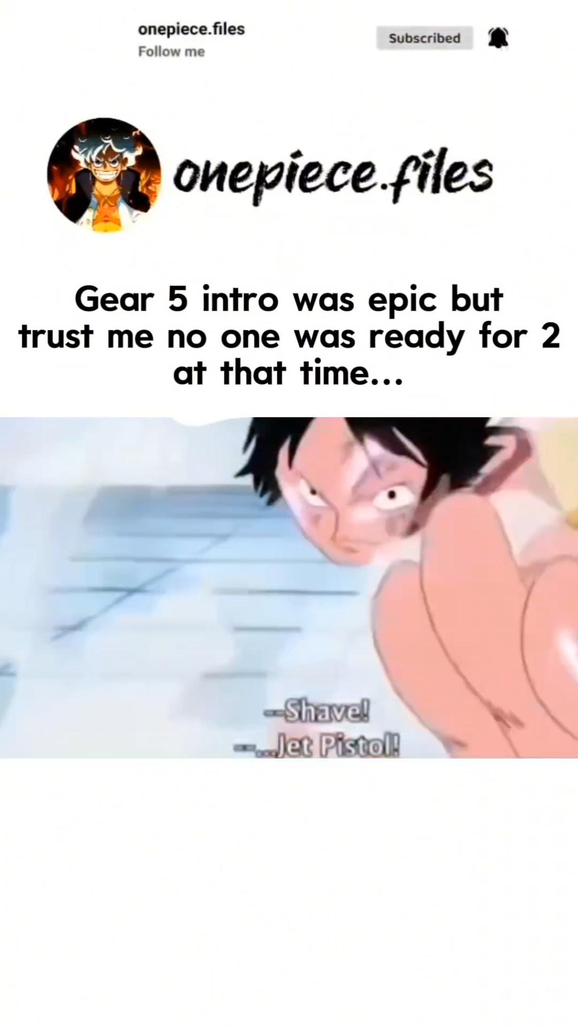 Gear 5 was epic but no one was ready for Gear 2 💀#onepiece #doflamingo #anime #manga #theory #fy #fyp #fypage #animeedit #animefyp #onepiecetheory #onepieceedit #onepiecemanga #lily #poneglyphs #sabo #ace #strawhats #garp #aokiji #garpvsaokiji #onepiecefunny #loki #blackbeard 