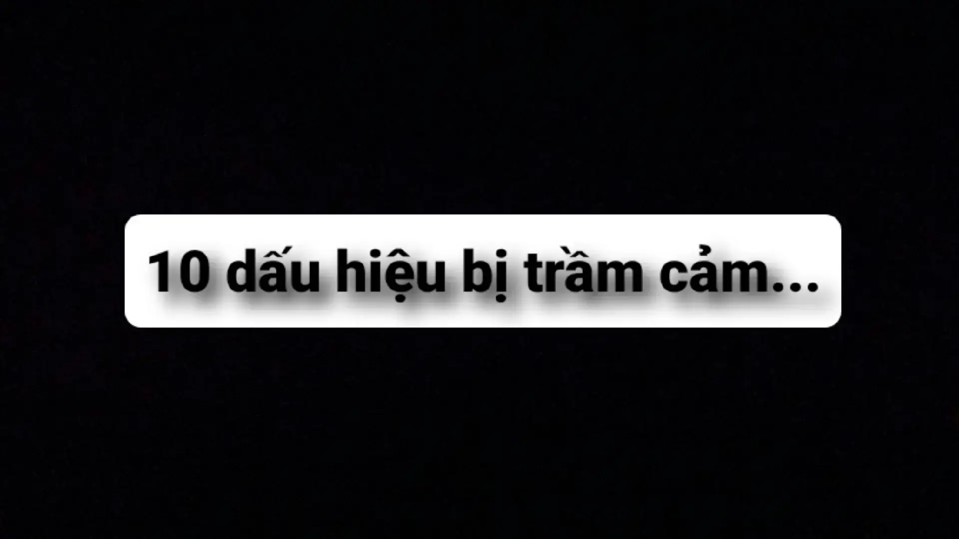 ''trầm cảm...!''😞