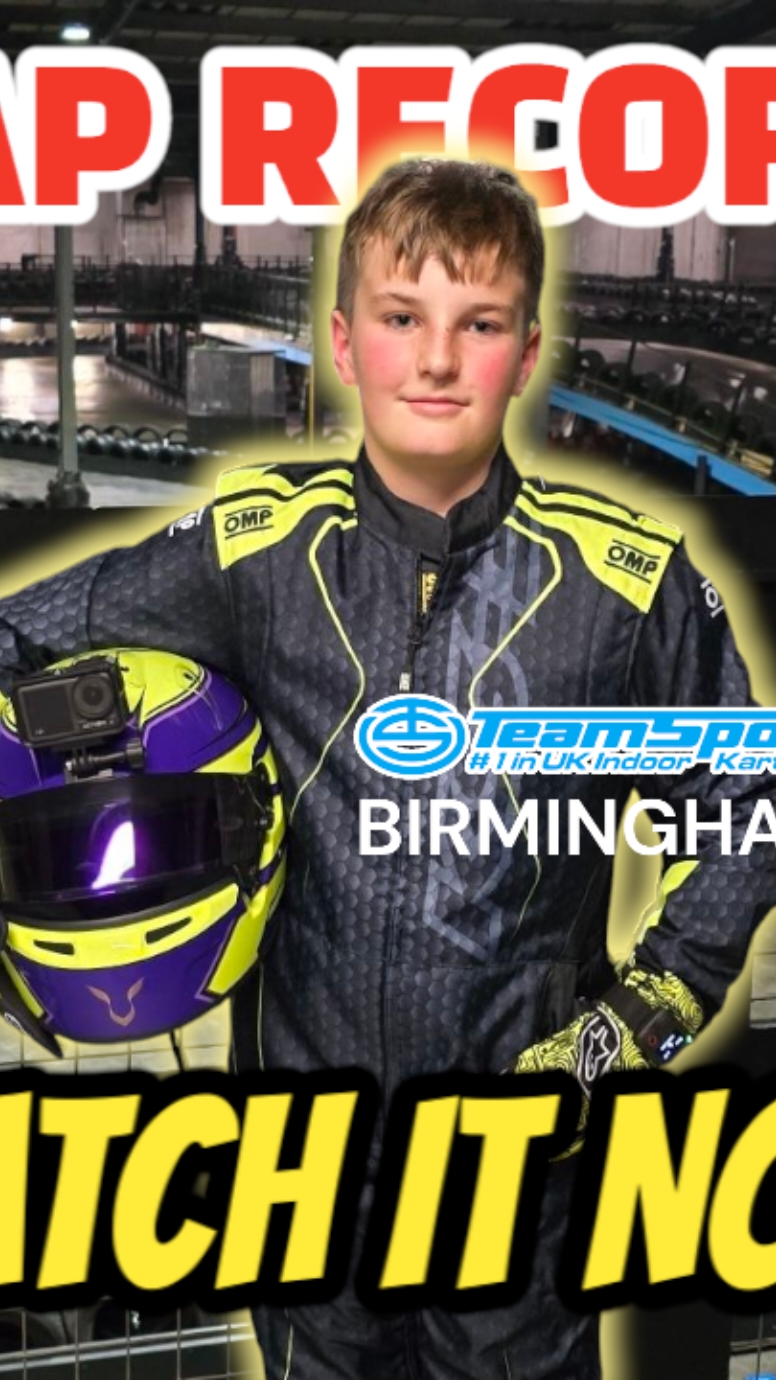 Fastest 'EVER' Lap of @TeamSport Karting Birmingham, a 44.041, set last night by Oscar.  This acts as the perfect track guide if your looking to visit for your first time or looking to improve on your own times. Also showcases that Oscar's just stupidly fast 😎