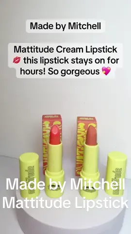 These lipsticks stay on for hours! Amazing colours also!#tiktokmademebuyit #girls #women #madebymitchell #makeup #lipstick 